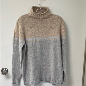 Rolled Mock Turtleneck Sweater